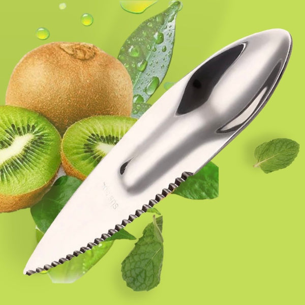 Kiwi Fruit Knife & Spoon - Stainless Steel – WorthyDeal Ltd