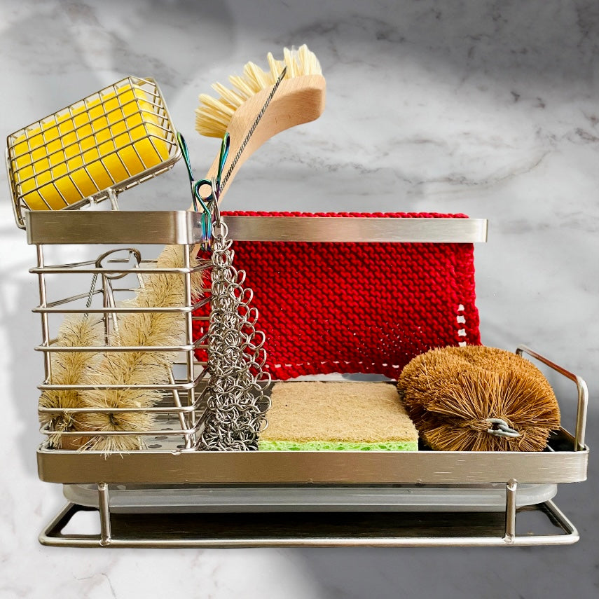Stainless Steel Kitchen Sink Caddy Organizer