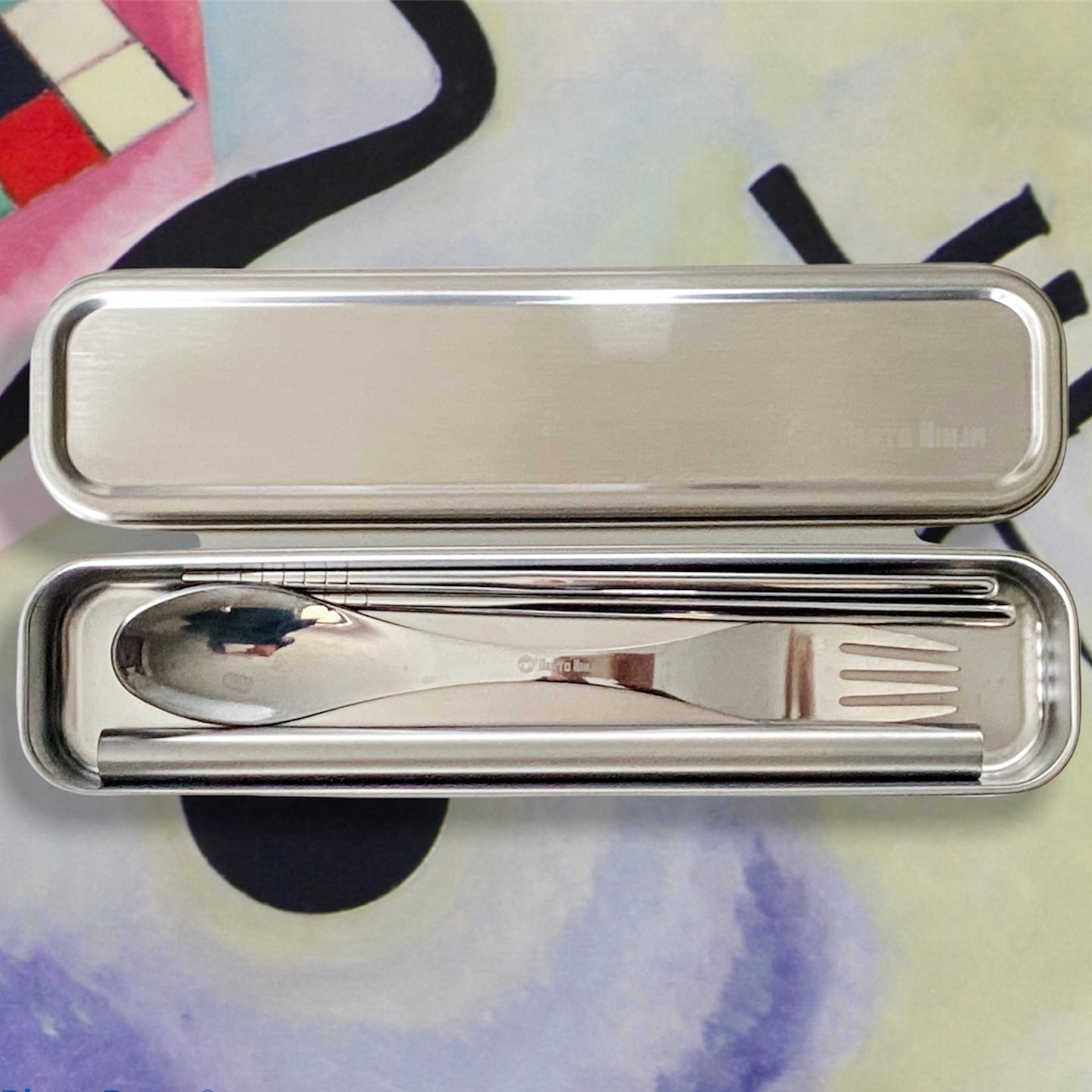 Cutleries on the go - reusable cutlery travel set 4 item bundle