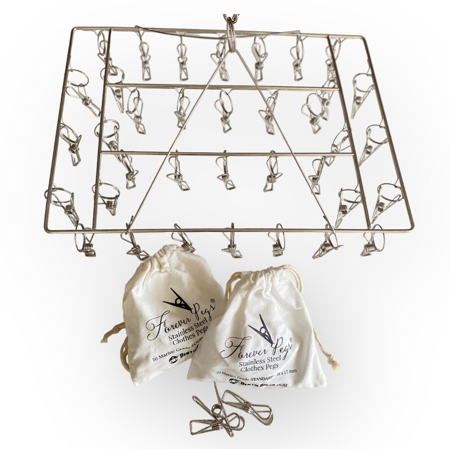 Ultimate Laundry Bundle - Marine Grade Peg Hanger "RUST PROOF"