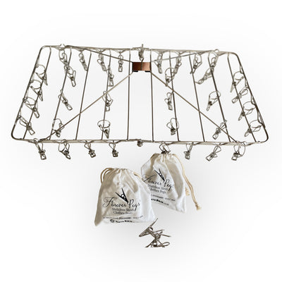 Ultimate Laundry Bundle - Foldable Peg Hanger "RUST RESISTANT"