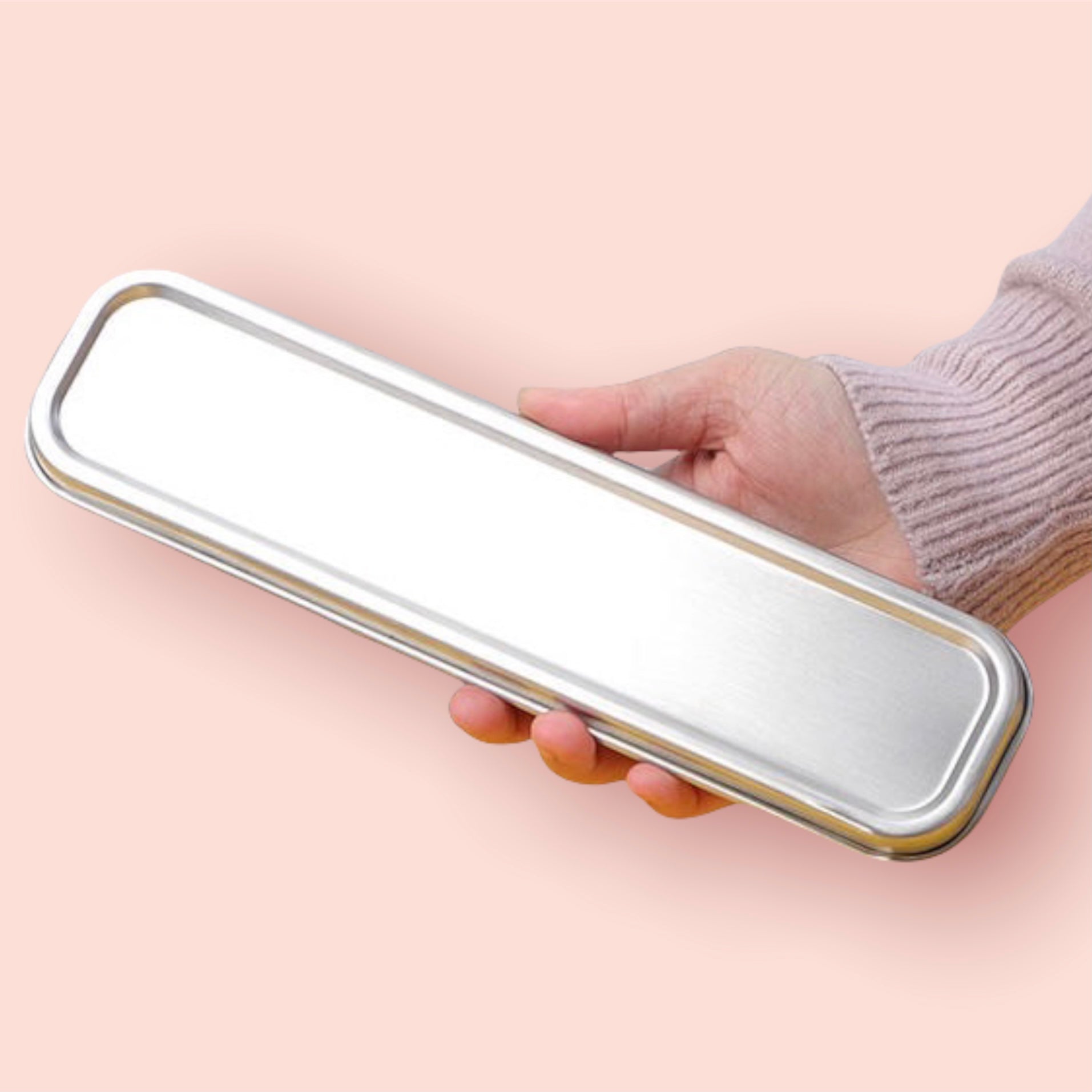 Stainless Steel Cutlery Holder / Toothbrush Travel Carry Case