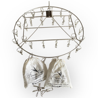 Ultimate Laundry Bundle - Round Peg Hanger "INDOOR MODEL"