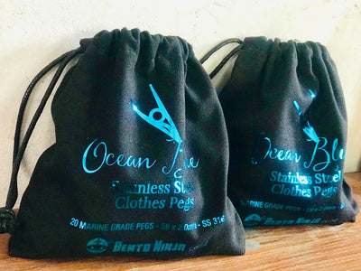 Ocean Blue Pegs- Stainless Steel Marine Grade Clothes Pegs