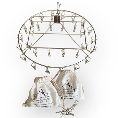 Ultimate Laundry Bundle - Round Peg Hanger "INDOOR MODEL"