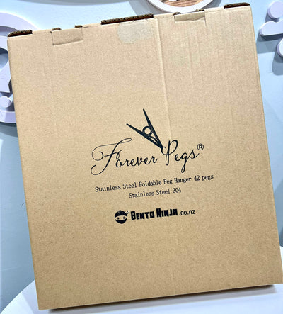 Foldable Rectangular Peg Hanger - RUST RESISTANT SS304 42 pegs