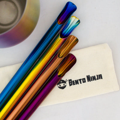 Coloured Stainless Steel Bubble Tea / Slushy / Float Straw