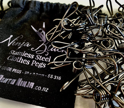 Coloured stainless steel clothes pegs nz