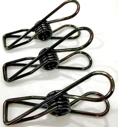 Black stainless steel clothes pegs NZ