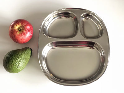 Stainless Steel Kids & Camping Meal Plate