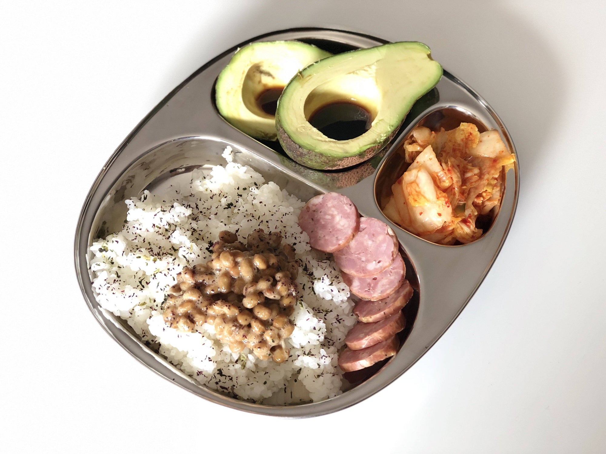 Stainless Steel Kids & Camping Meal Plate