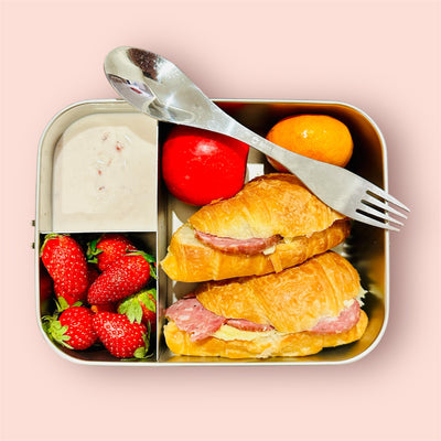 Stainless Steel Leakproof Bento Box - 3 Compartments