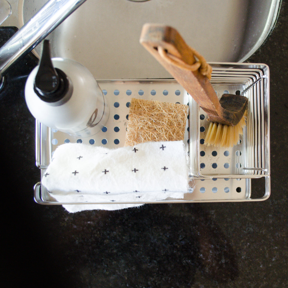 Stainless Steel Kitchen Sink Caddy Organizer