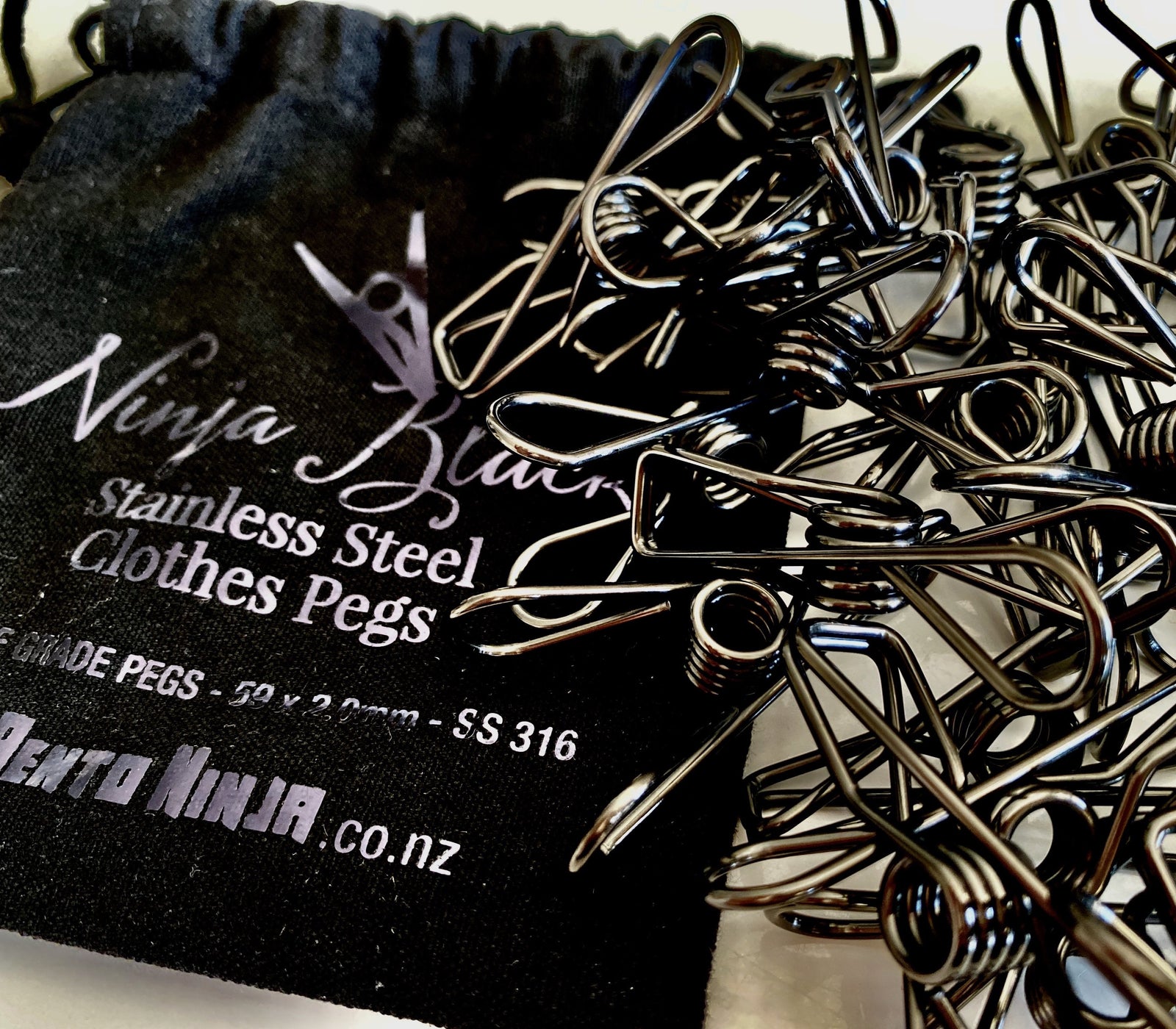 Coloured stainless steel clothes pegs nz