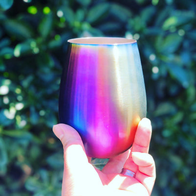 Stainless Steel Wine Glass Rainbow 540ml